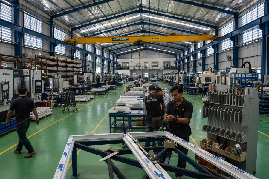 Our window and door manufacturing facility shell in Bangkok, Thailand